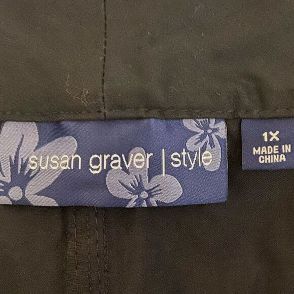 Susan Graver - Cotton Bermuda Shorts - size 1X NWT - Picture 7 of 7